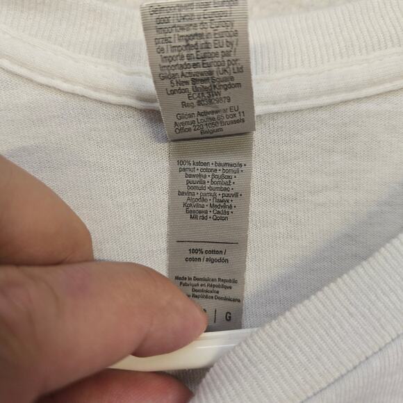 Juice WRLD Graphic T-Shirt Mens L White Flames Hands Future World Gildan  Merch - Picture 4 of 7